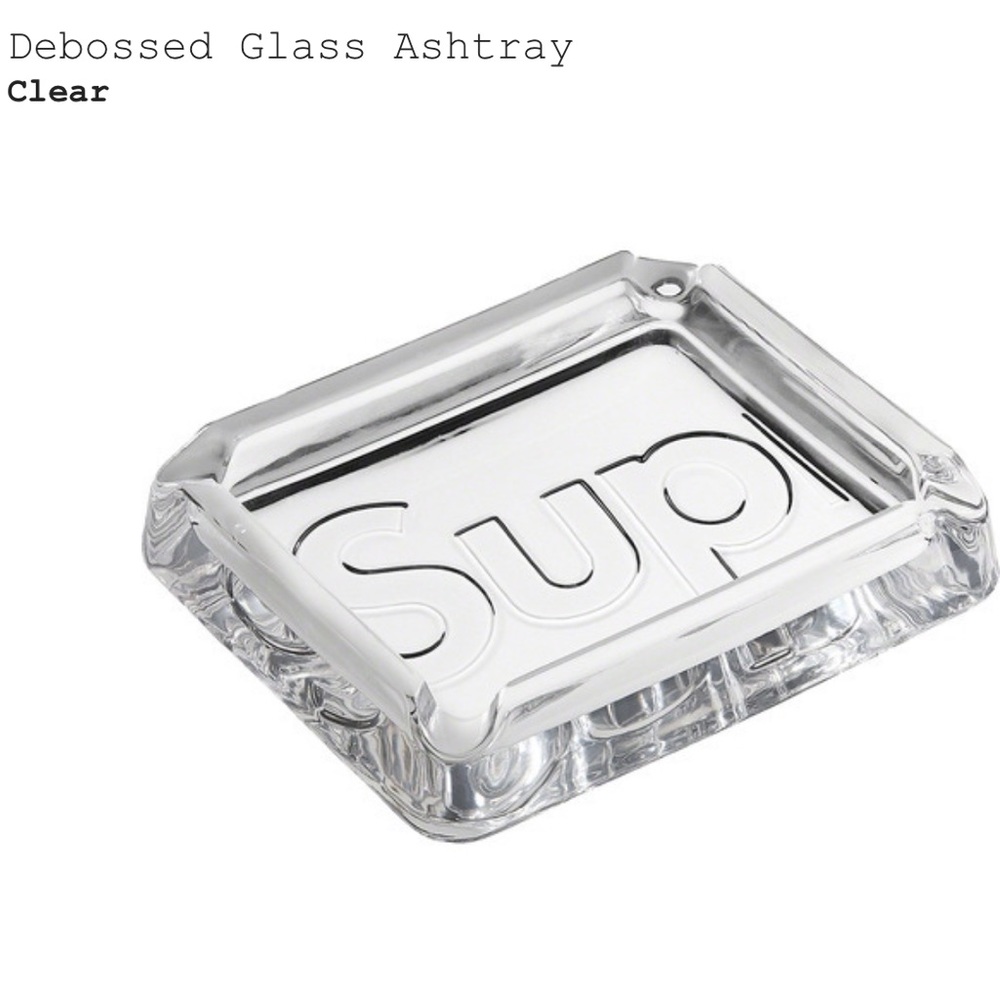 Supreme Debossed Glass Ashtray